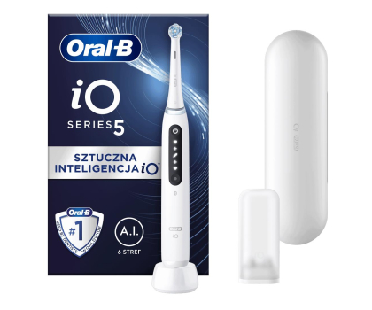 Szczoteczka elektryczna Oral-B Szczoteczka magnetyczna iO5 (biała)